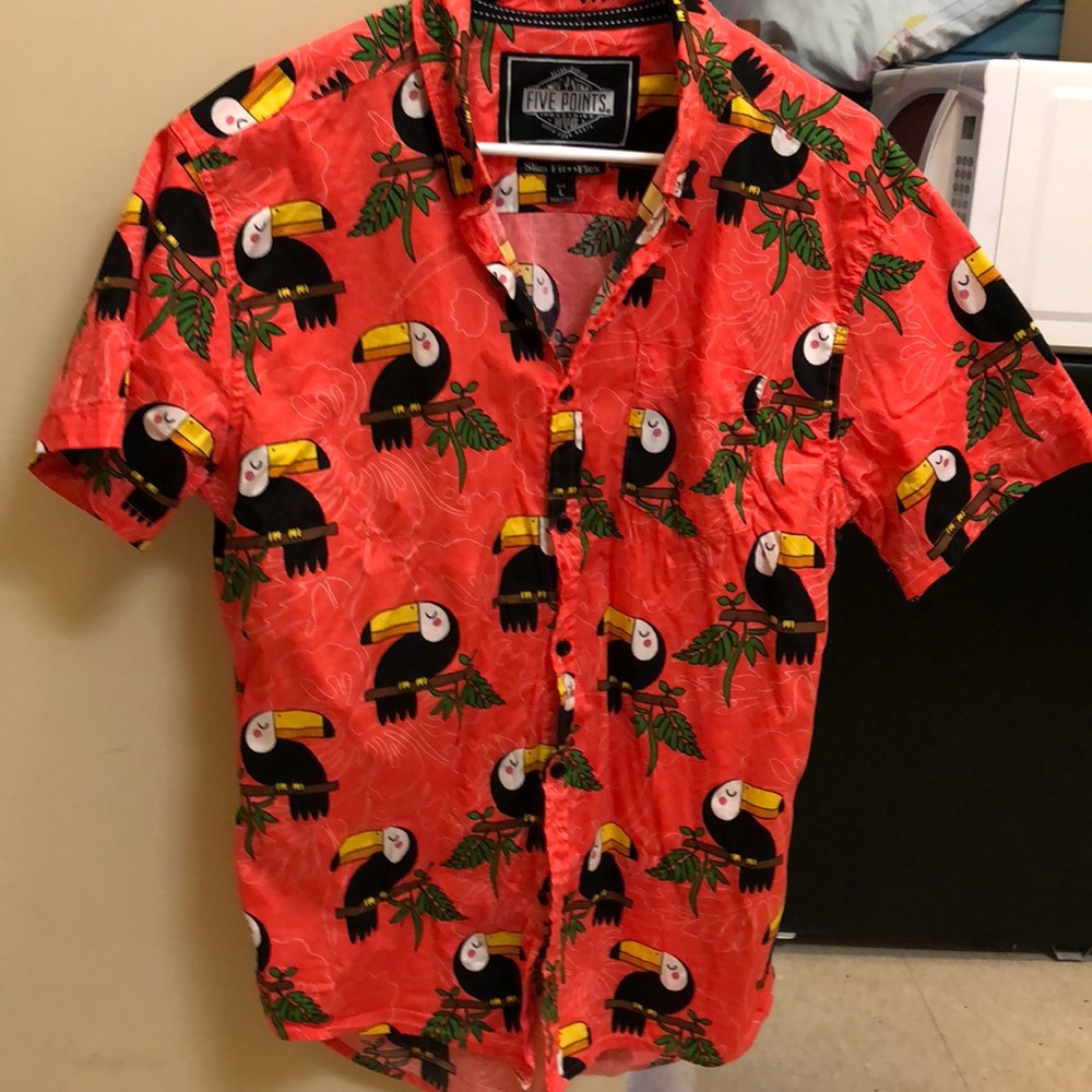 Toucan button-up